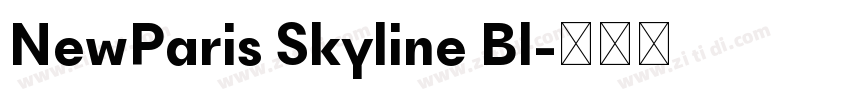 NewParis Skyline Bl字体转换